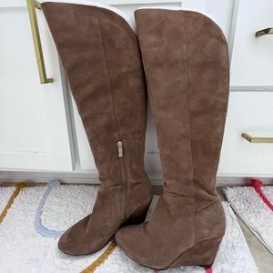 Jessica Simpson leather suede knee high boots 6.5
